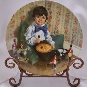 Vintage 1982 Little Jack Horner Plate by Reco Signed John McClelland